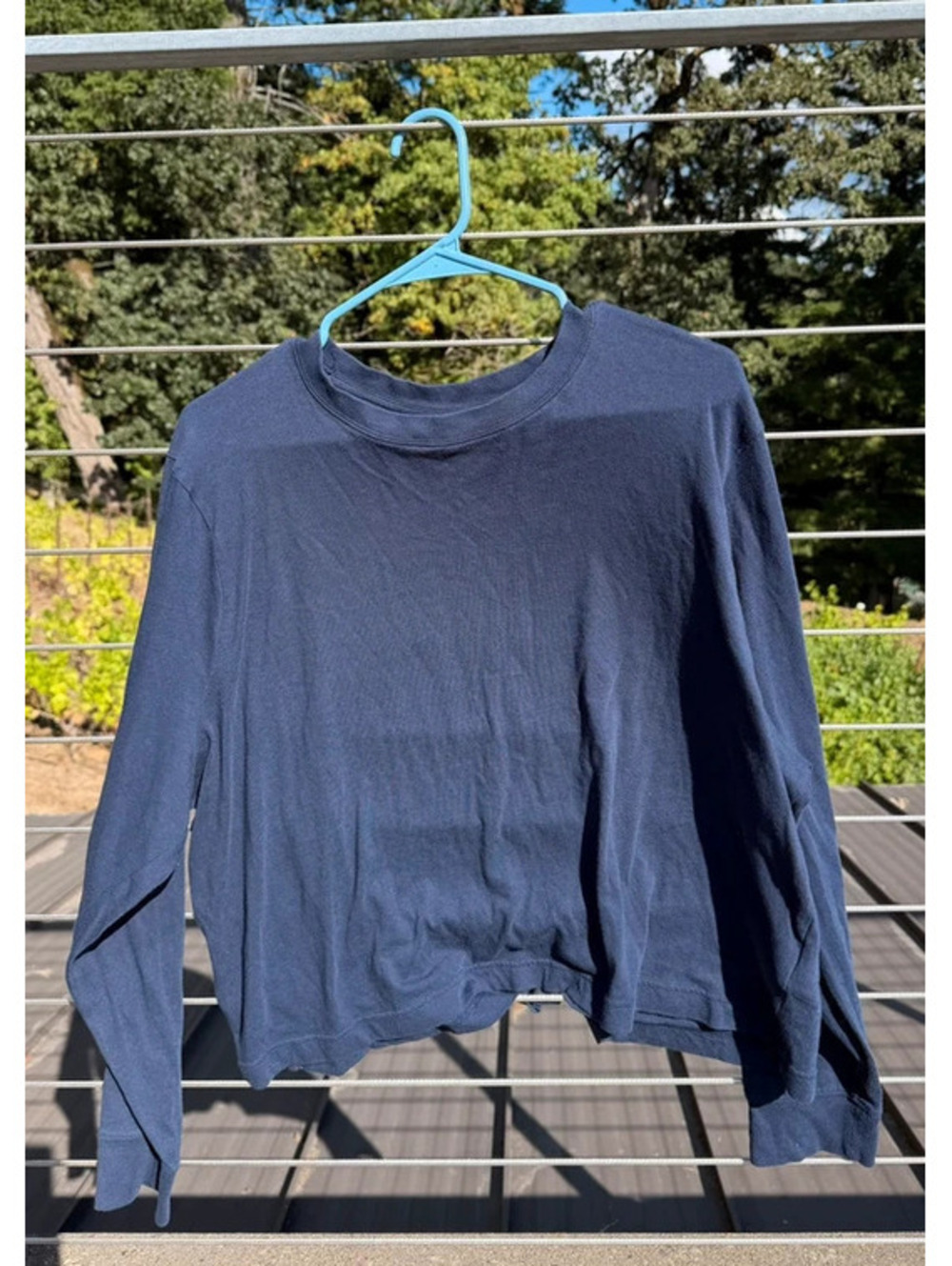 NWOT J Crew navy blue long sleeve shirt size 2X
